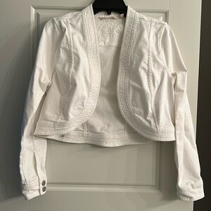 Soft Surroundings denim cropped jacket